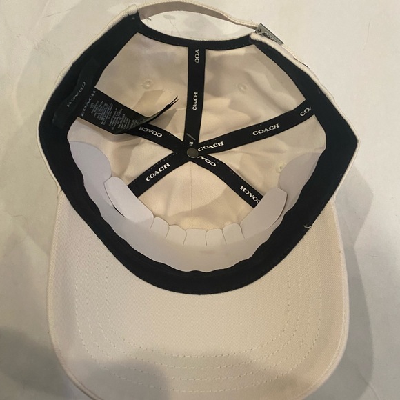 Coach women’s Logo Embroidered Baseball Cap in Chalk black OR off white NWT - Picture 6 of 8